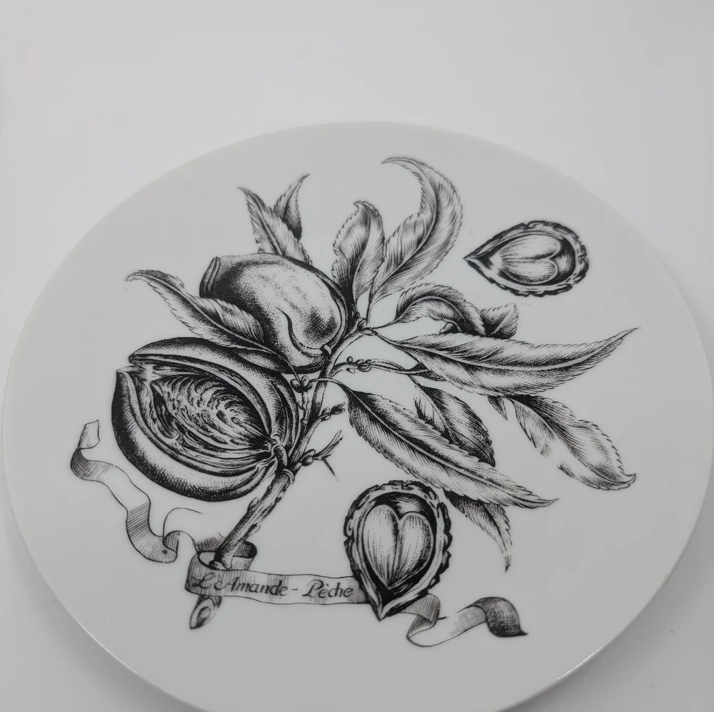 Lot of 6 vintage Bareuther waldsassen Bavaria porcelain plates 7 3/4" - Picture 6 of 11